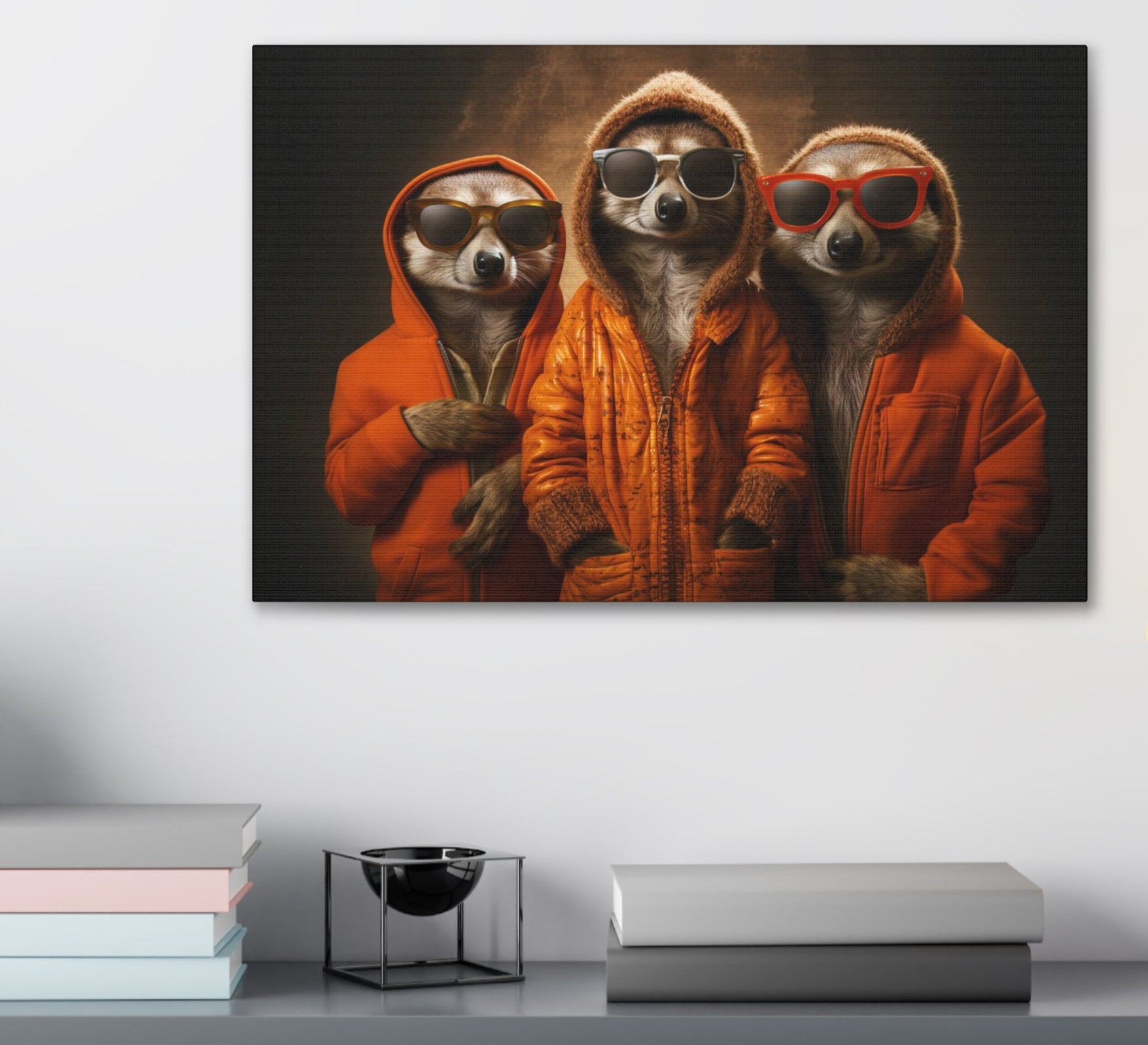 hip hop Meerkat wall decor art