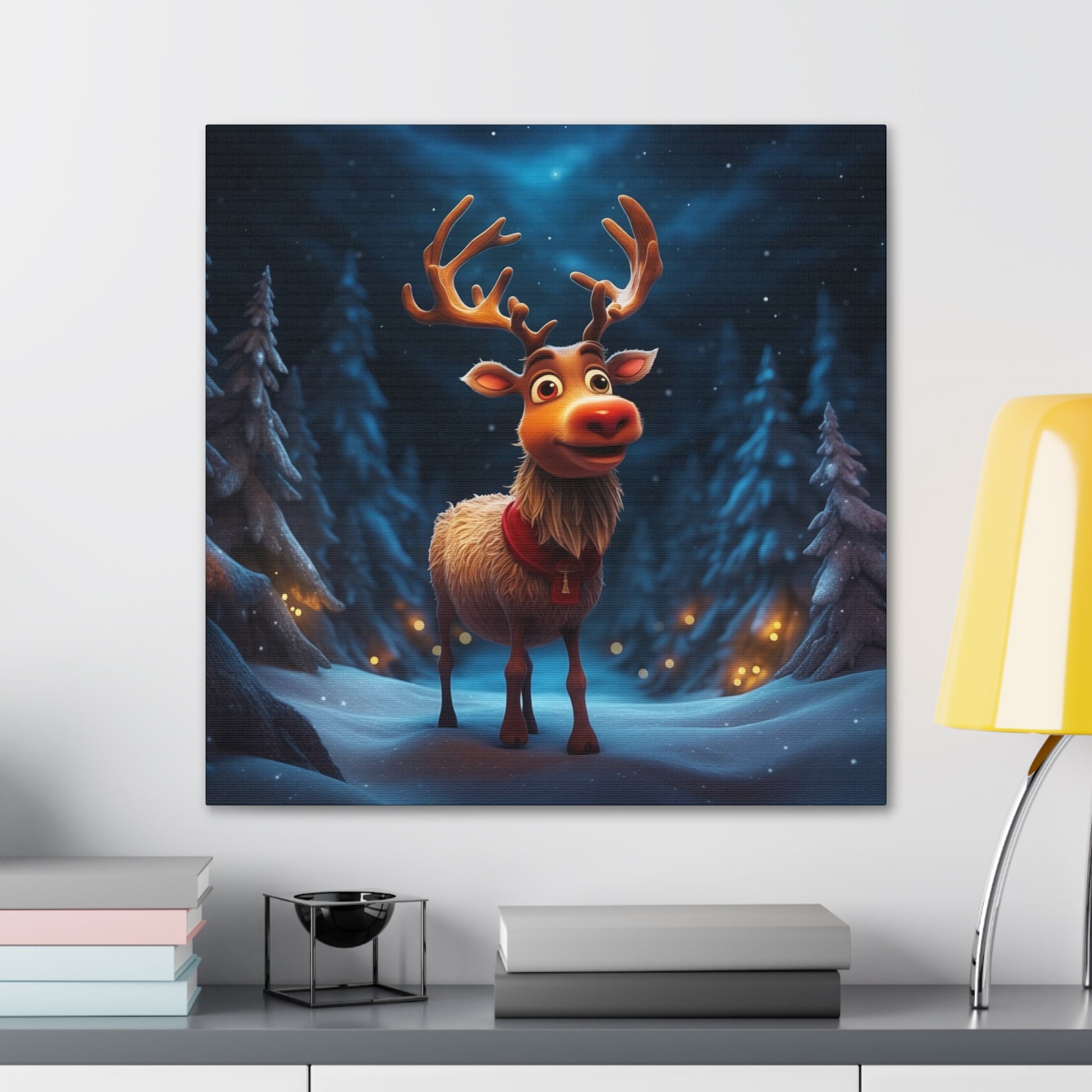 cute reindeer Christmas wall decor