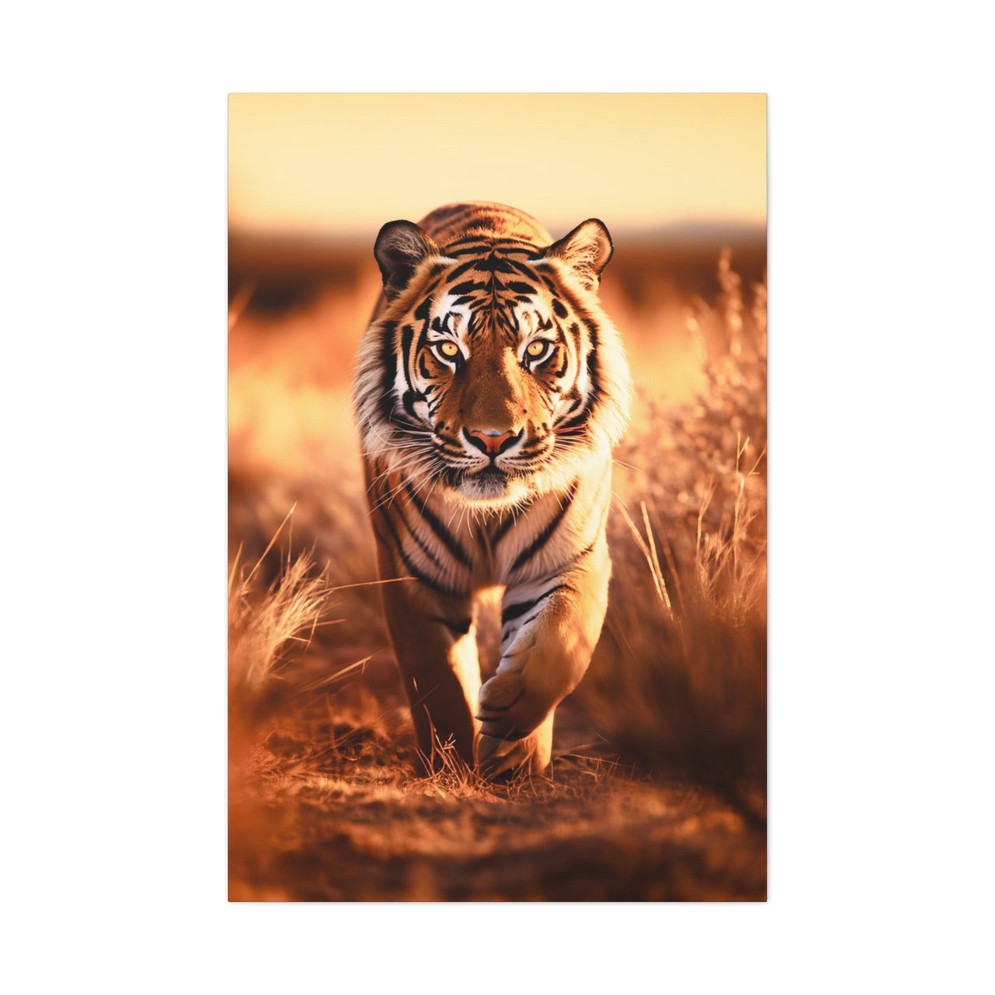 African tiger canvas print