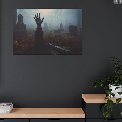 scary hand reaching out of grace wall art
