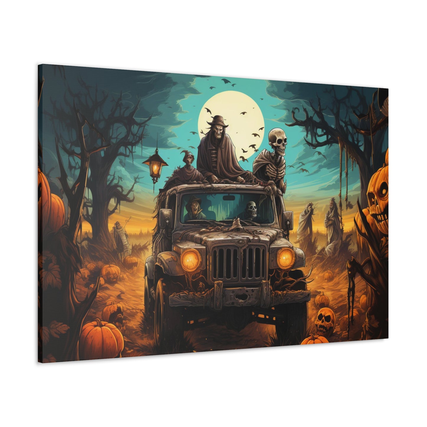 halloween decor indoor ghosts in jeep