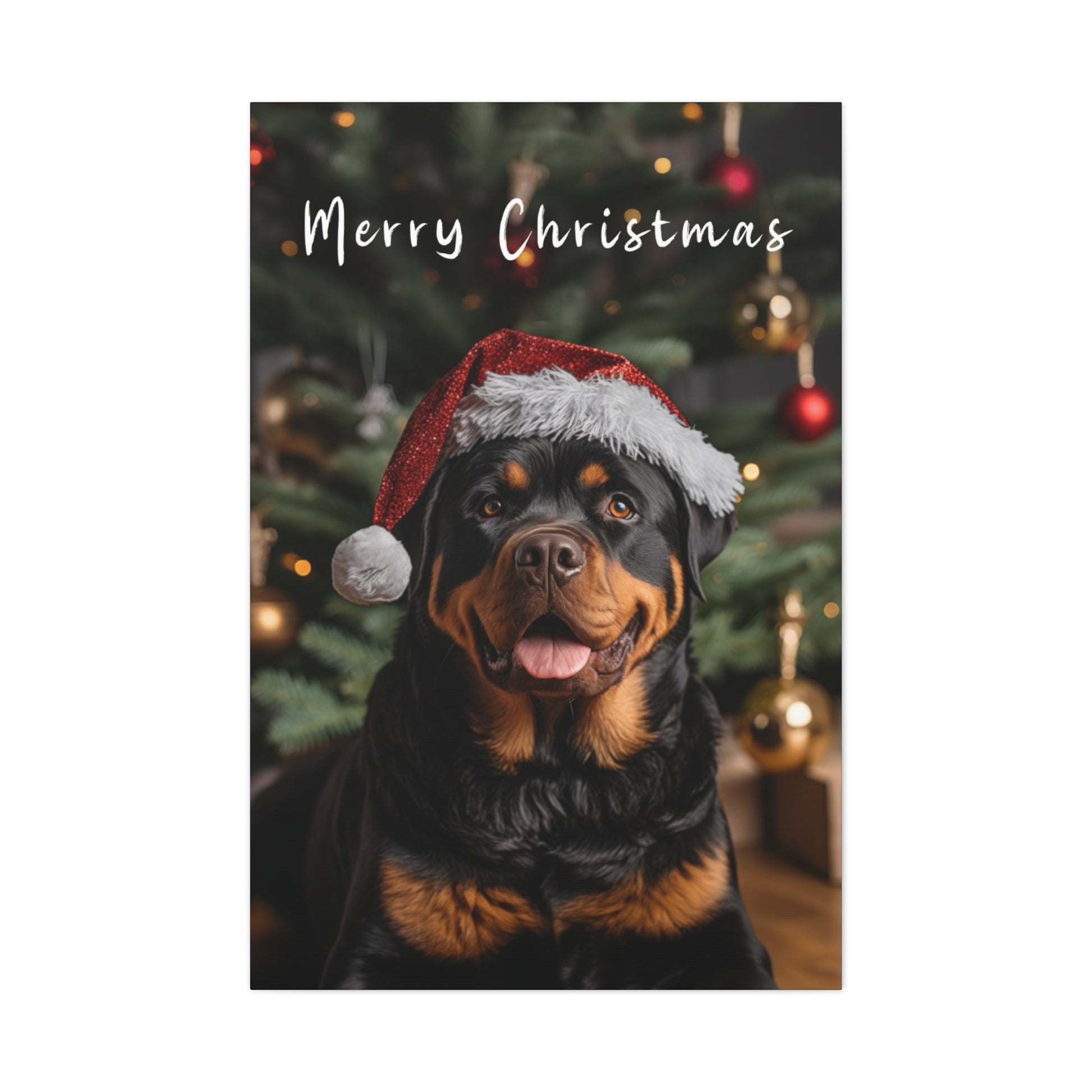 Rottweiler Christmas wall art ideas