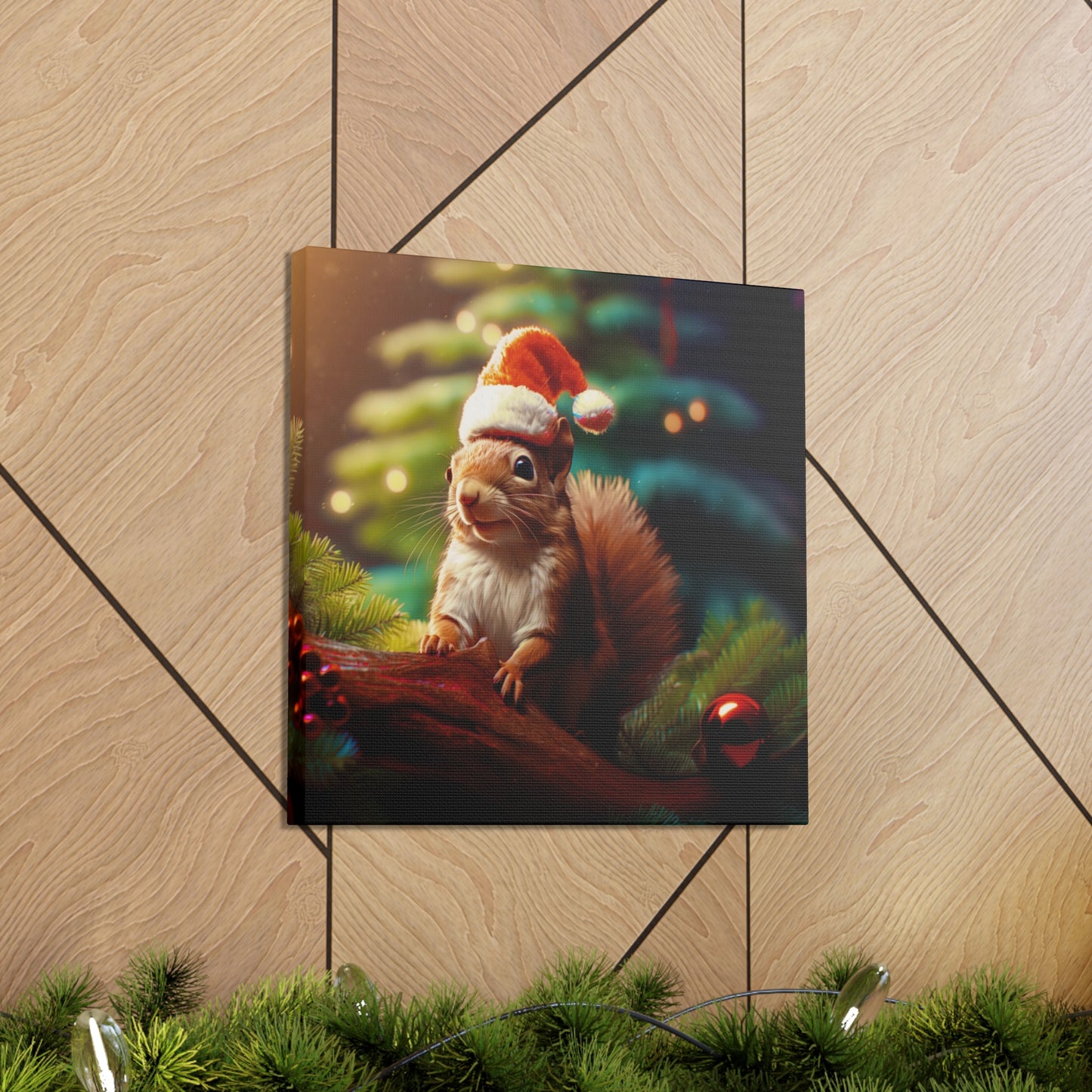 Christmas Squirrels wall art decor picture