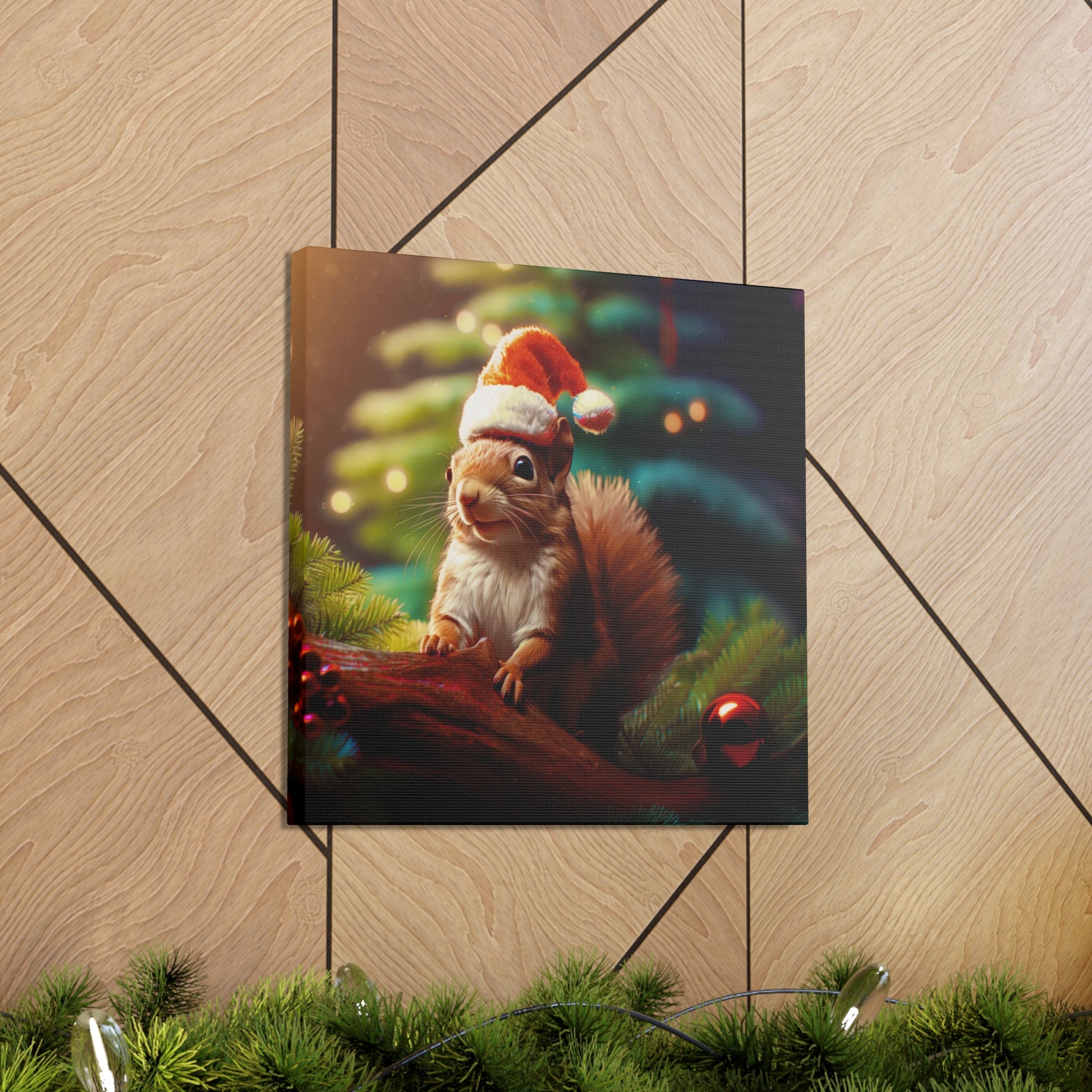 Christmas Squirrels wall art decor picture