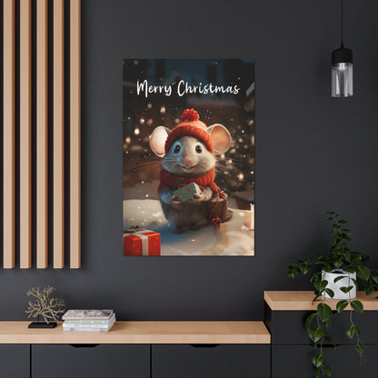 merry Christmas mouse wall decor
