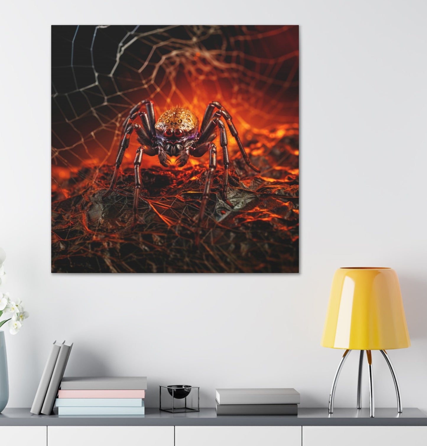 halloween spider poster art