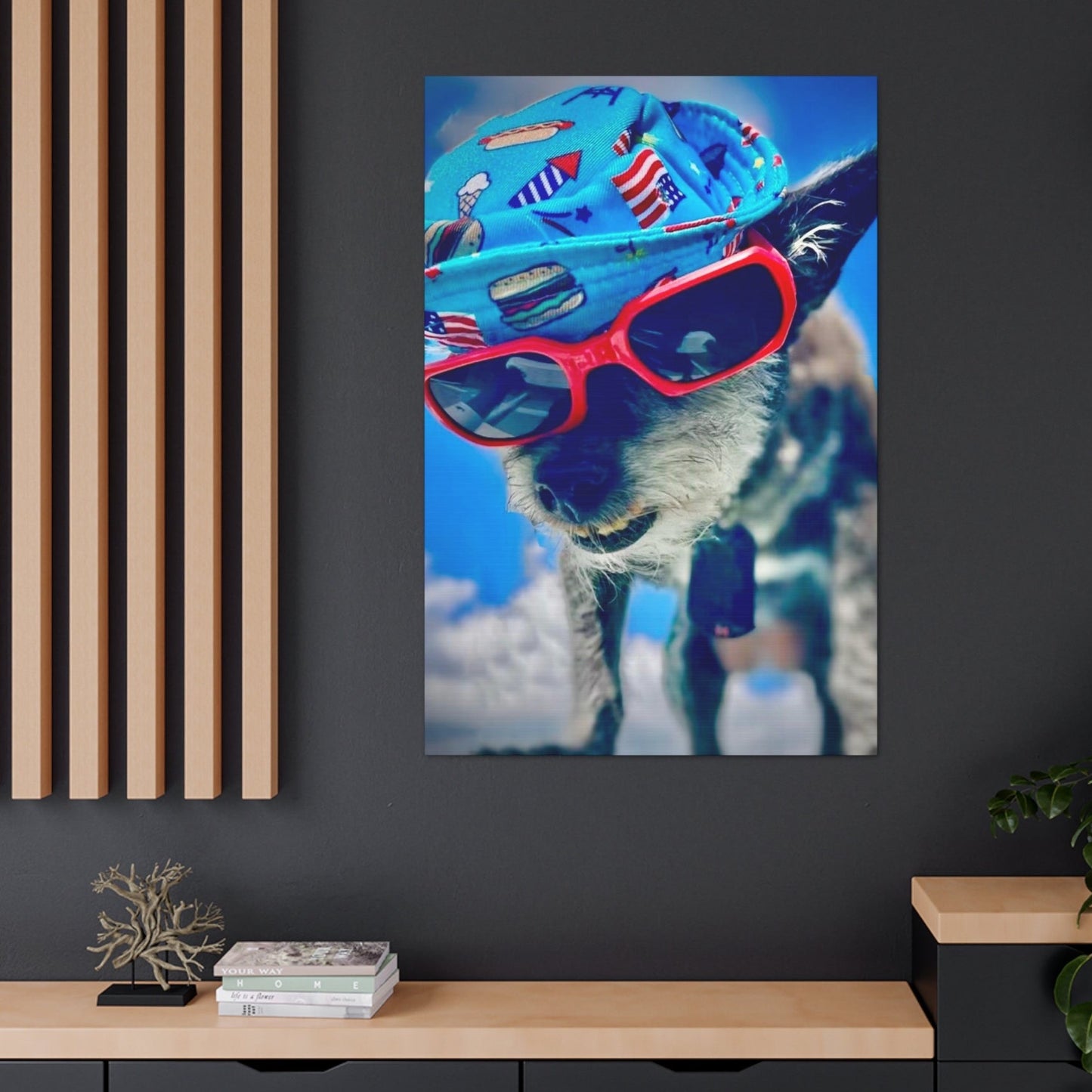 dog canvas art print
