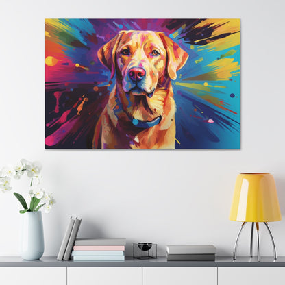 golden lab dog modern art decor ideas