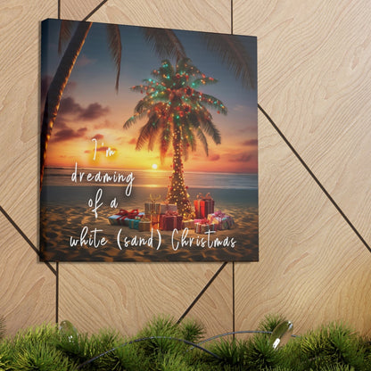 palm tree Christmas wall decor