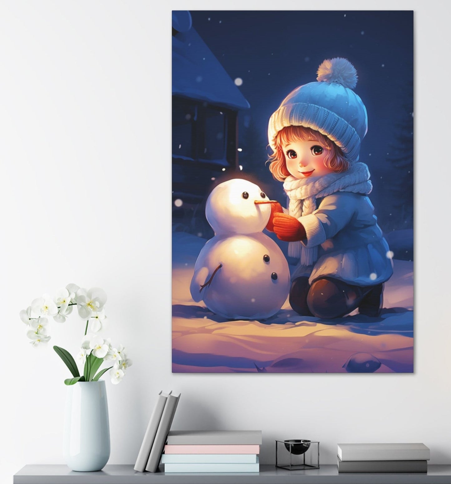 Christmas snowman wall decor ideas