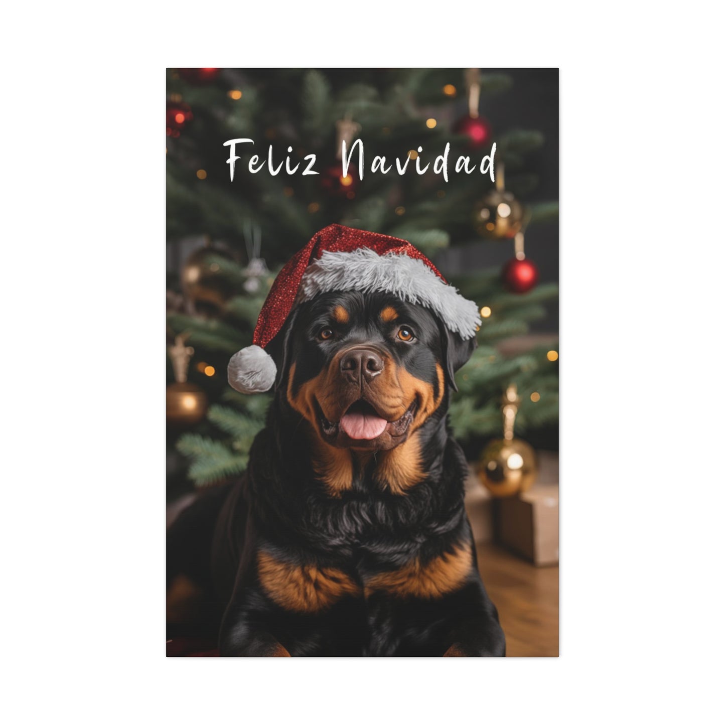 Rottweiler Christmas wall art ideas