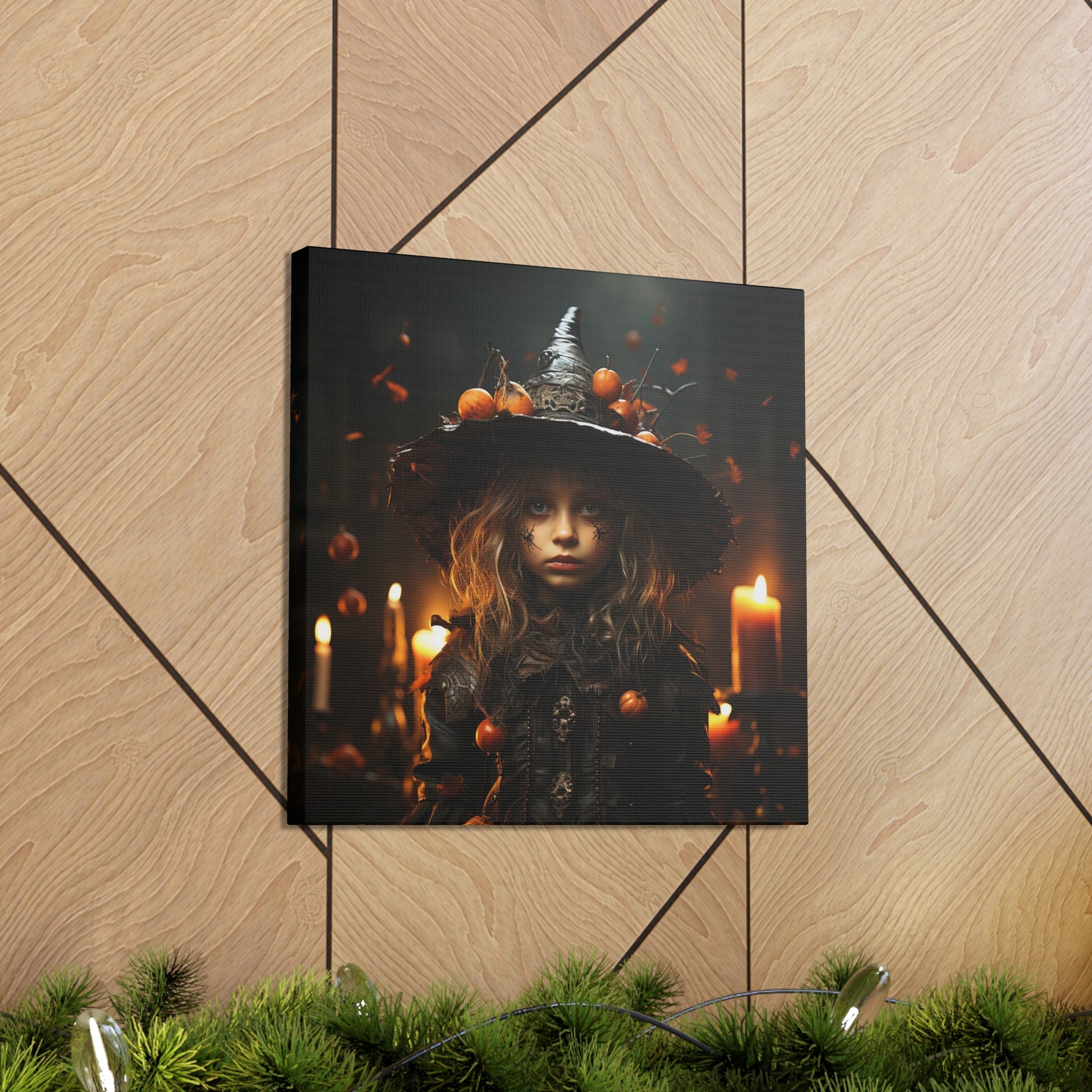 cute young witch wall decor