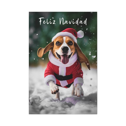 Beagle Christmas wall art ideas