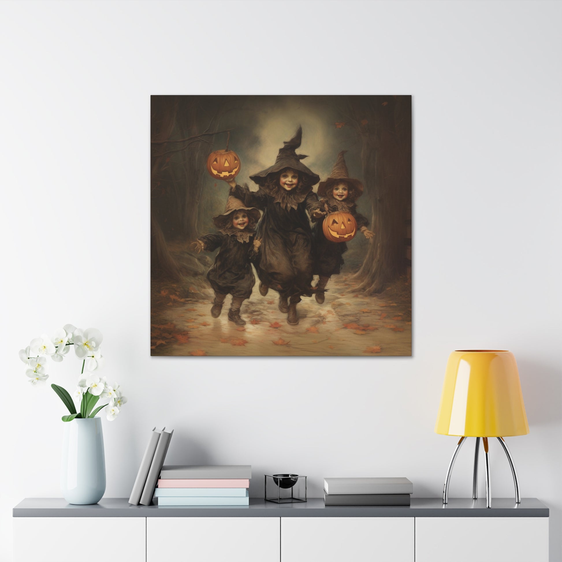 halloween witch wall art