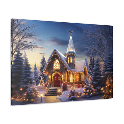 country church Christmas decor indoor