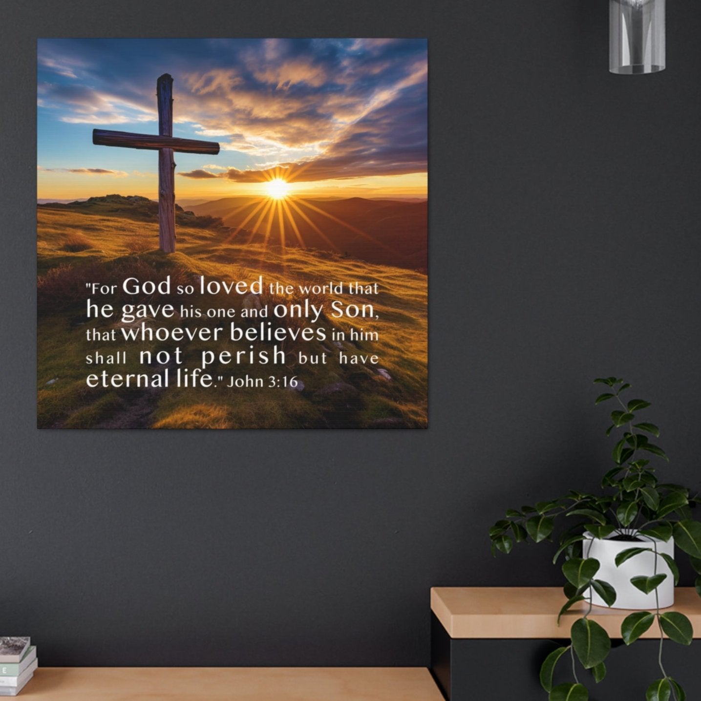  john 3:16 scripture wall art