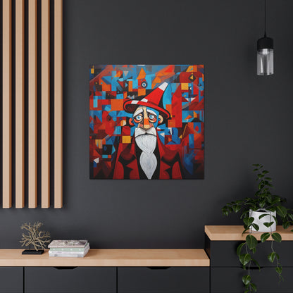 Christmas canvas prints Picasso Santa