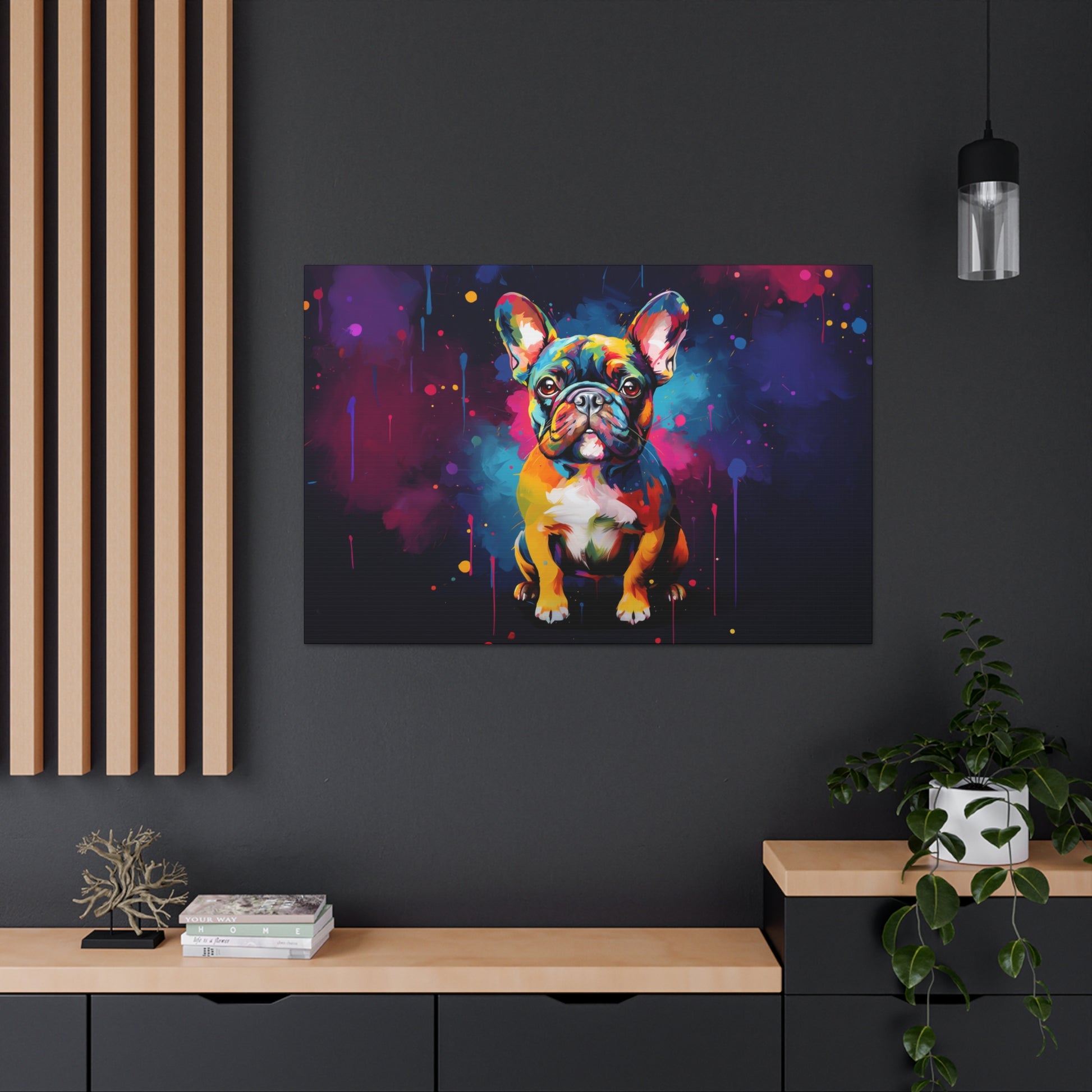 bulldog canvas art print
