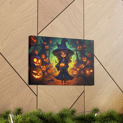 halloween cute animation witch art prints