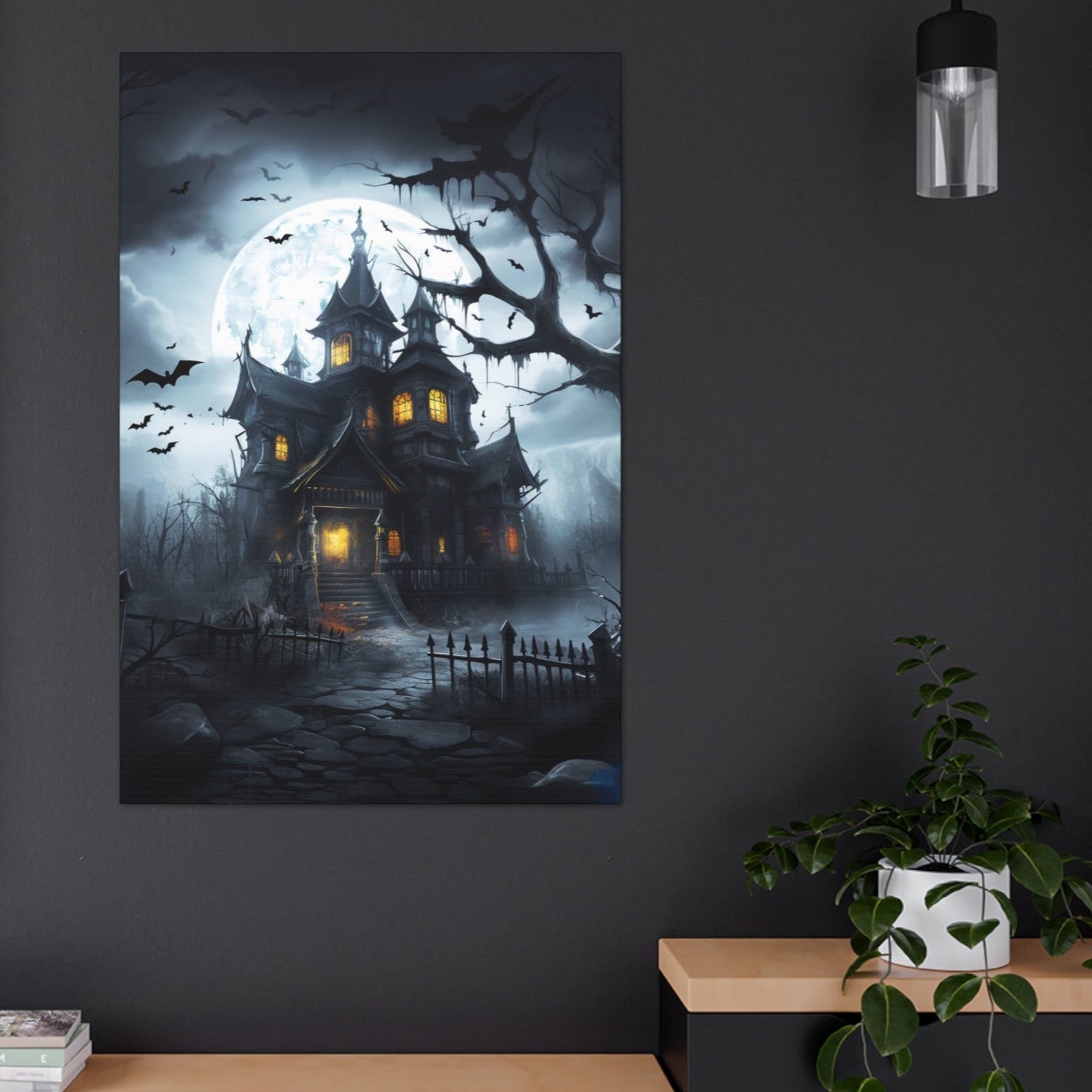 haunted houses wall decor art prints