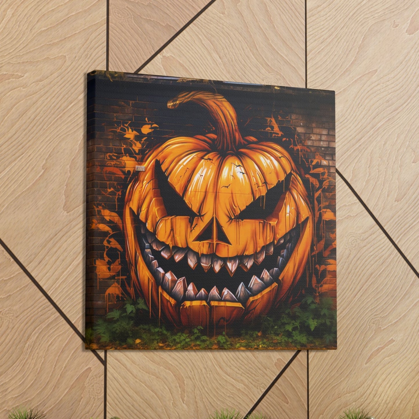 Halloween art print graffiti jack-o-lantern