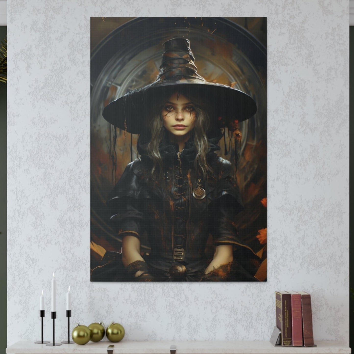 halloween witch poster art