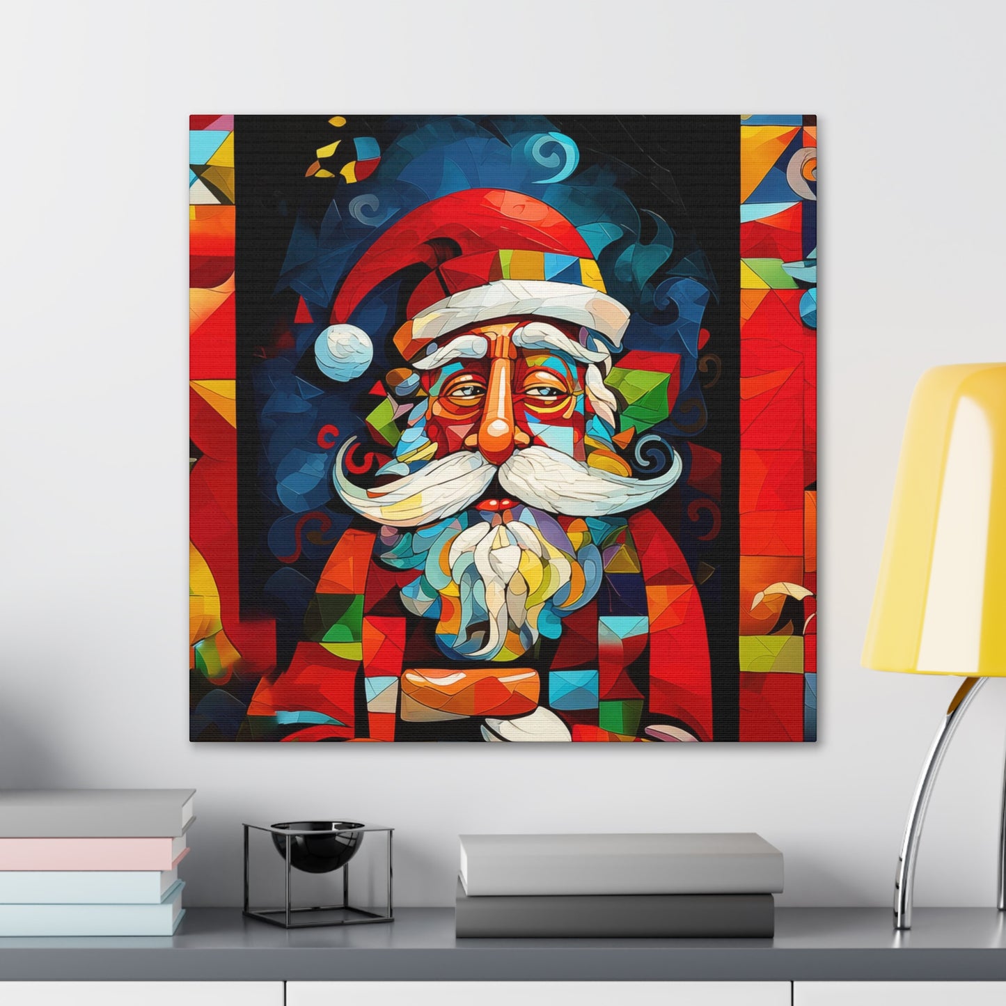 Christmas Santa Picasso decor