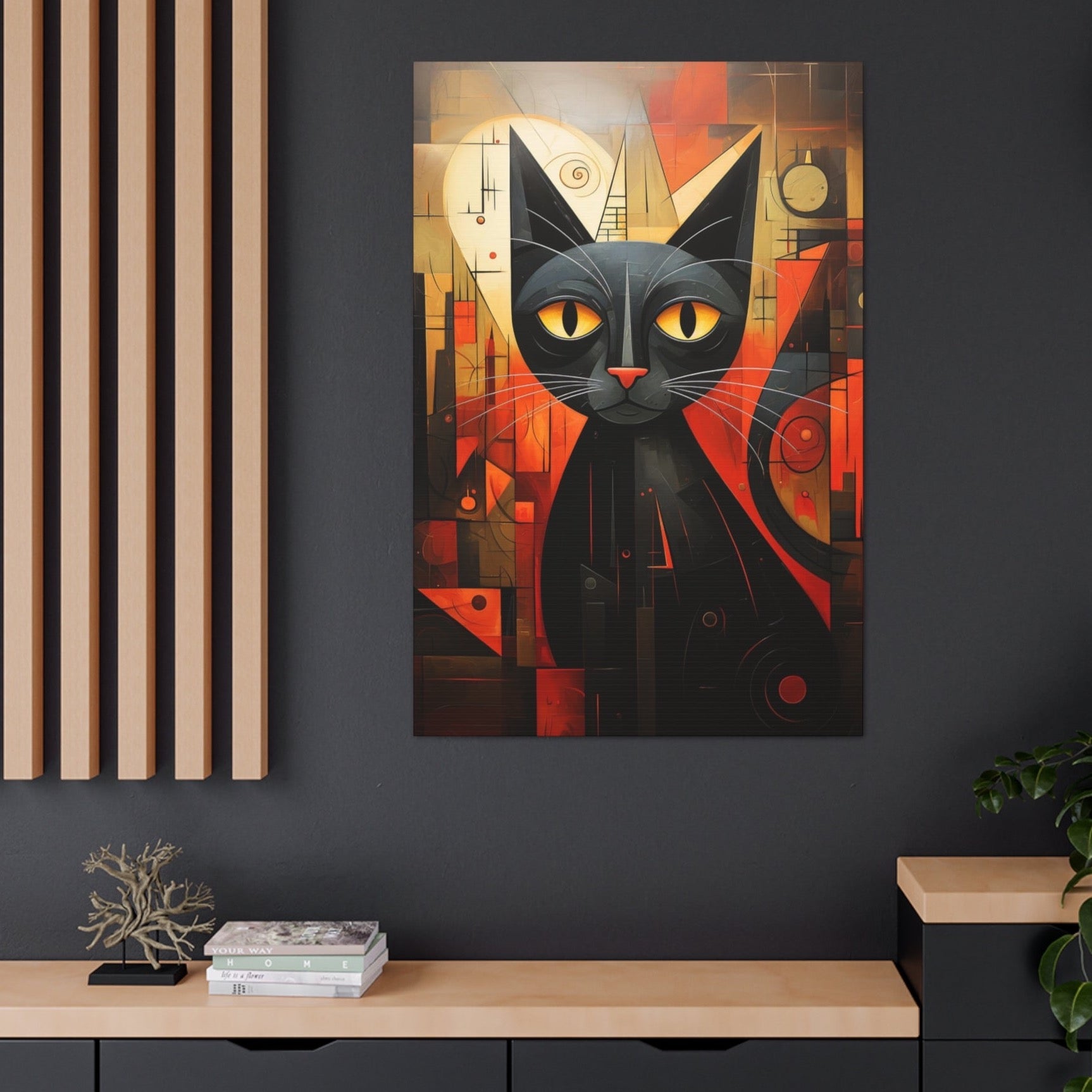 alloween Picasso black cats poster art