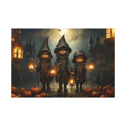 trick-or-treating aesthetic canvas print