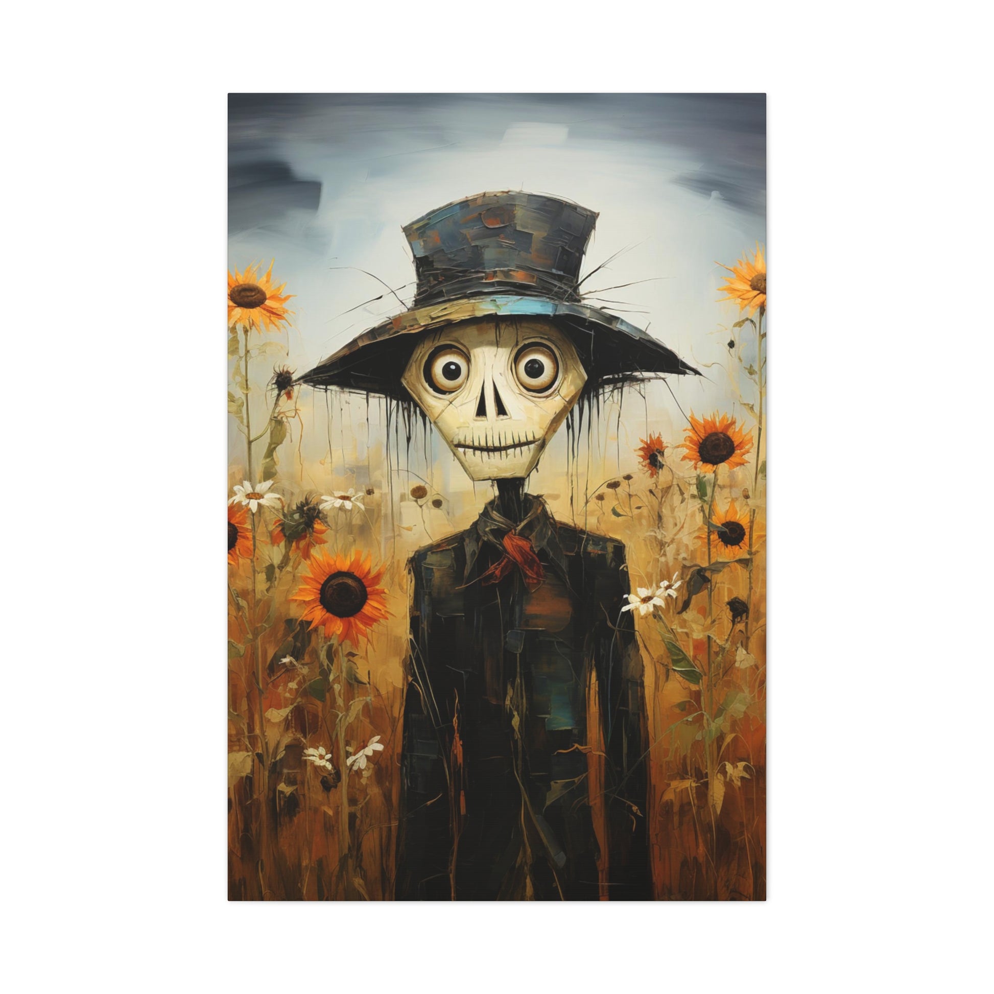 halloween Picasso scarecrow wall art