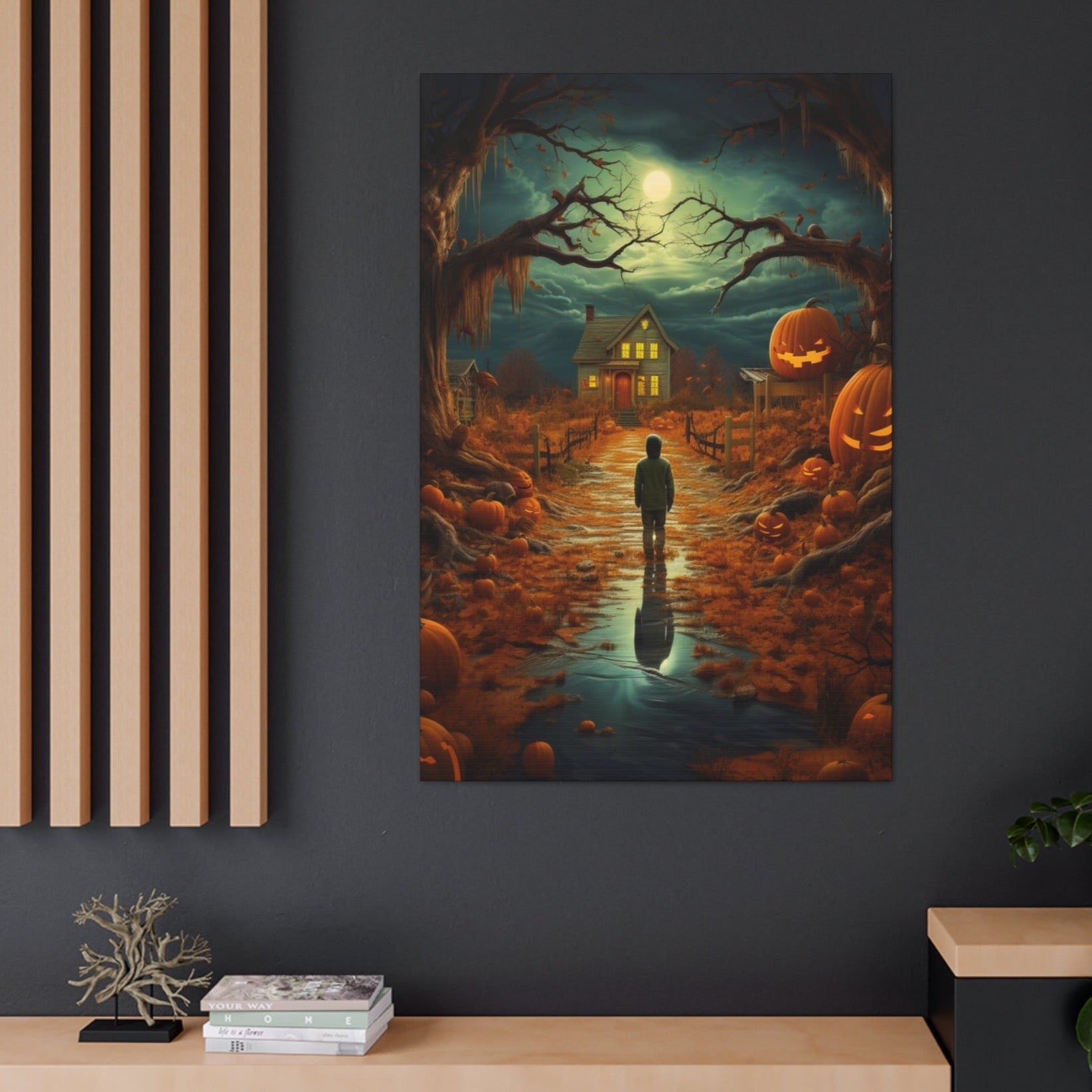 halloween trick or treater poster art