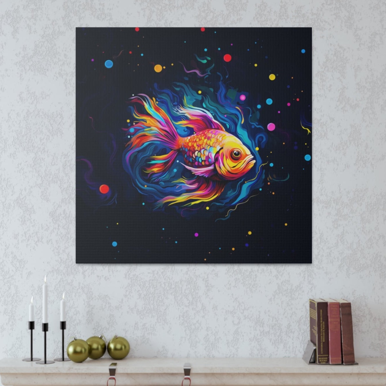 tropical fish indoor decor