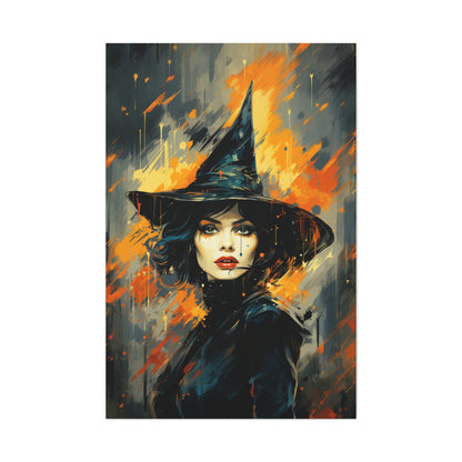 aesthetic pop art witch wall decor