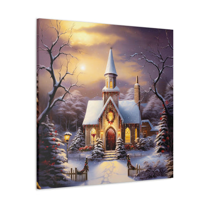 country church Christmas decor indoor