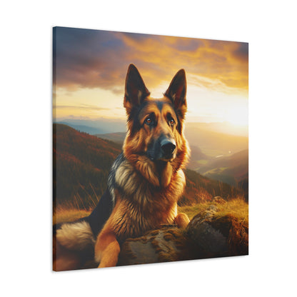 German Shepherd canvas art print