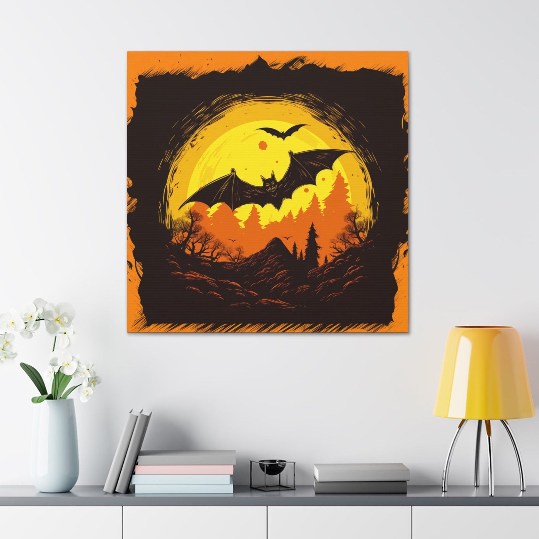 halloween bat wall decor ideas