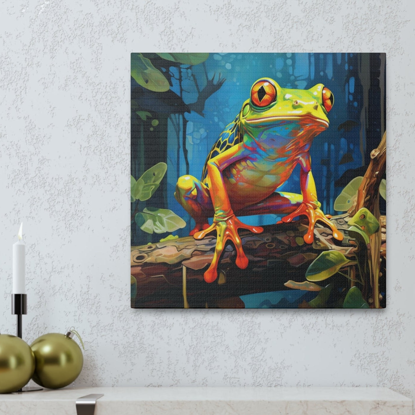 tree frog modern art wall decor