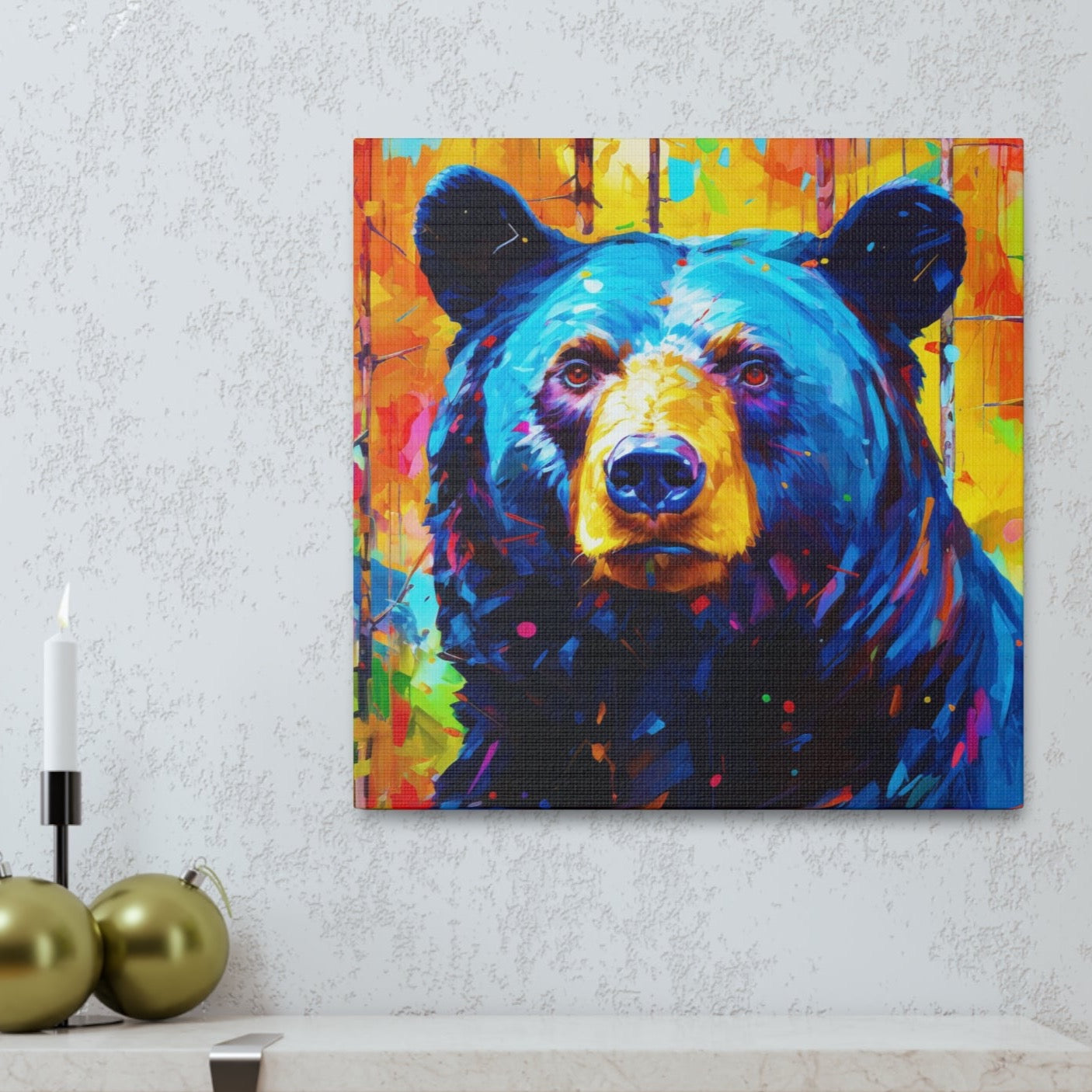 black bear decor, black bear indoor decor