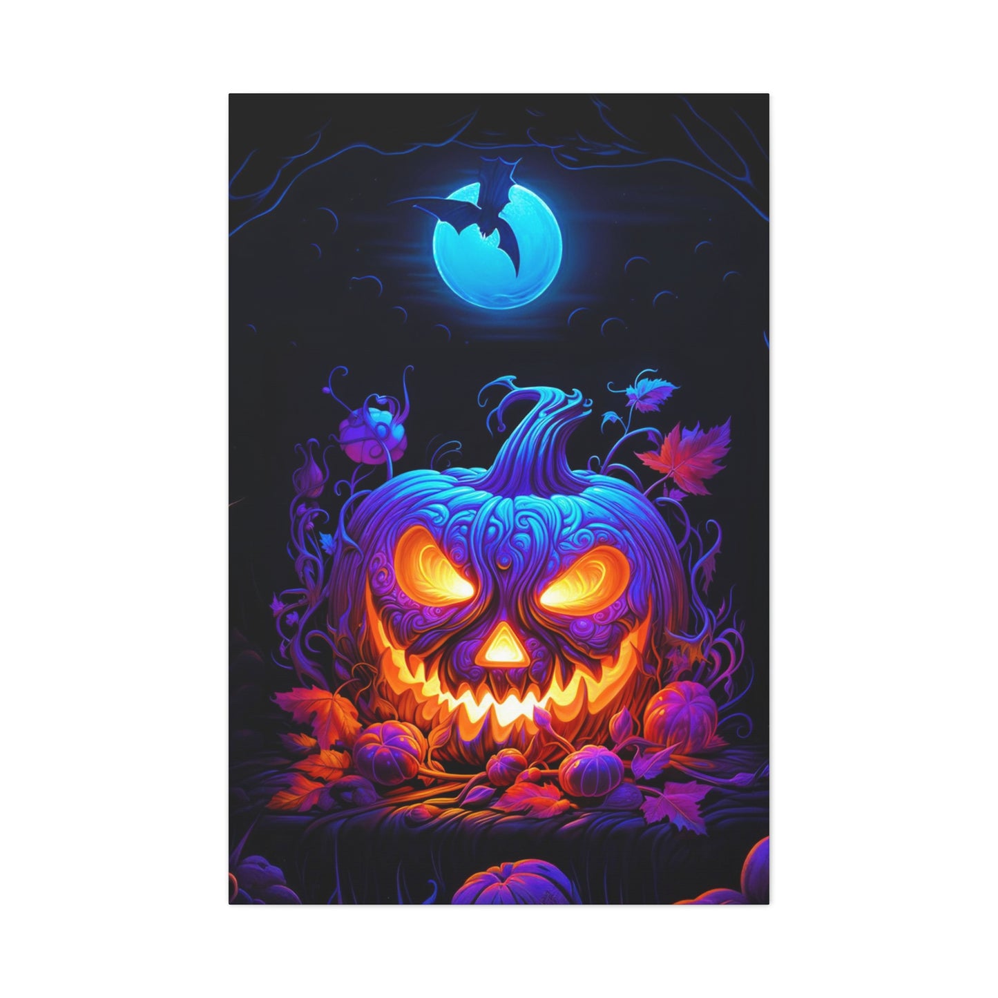Halloween jack-o-lantern art