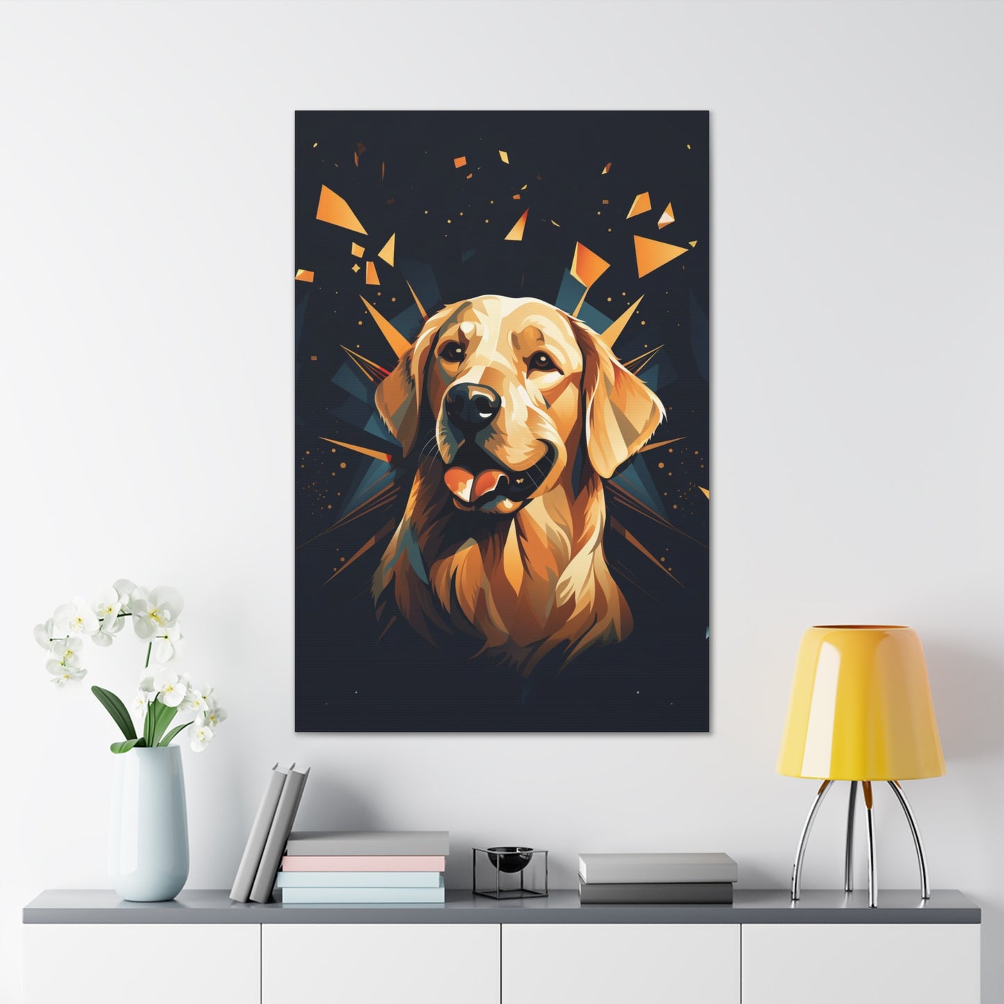 golden retriever dog art deco decor ideas