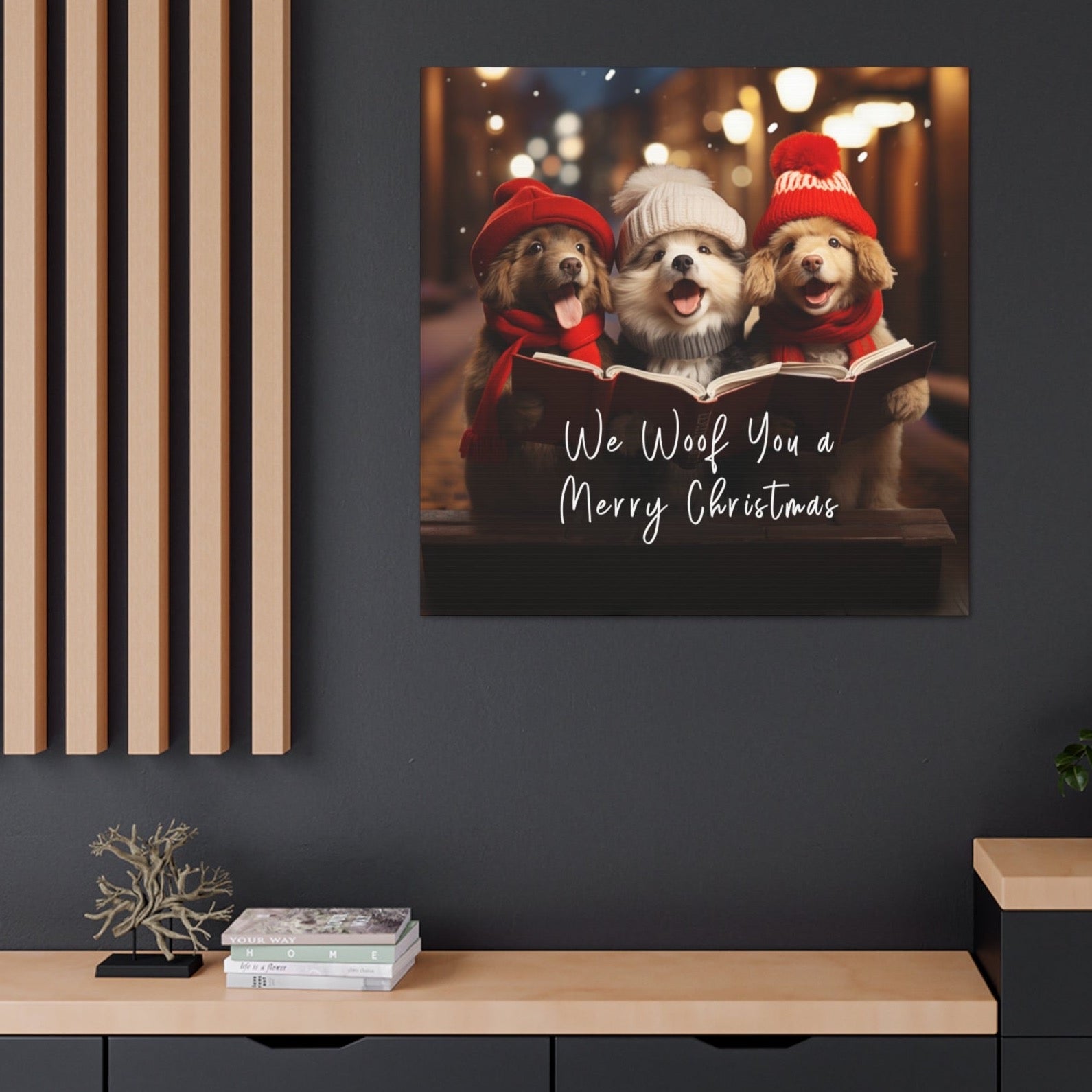 dog Christmas carolers decorations