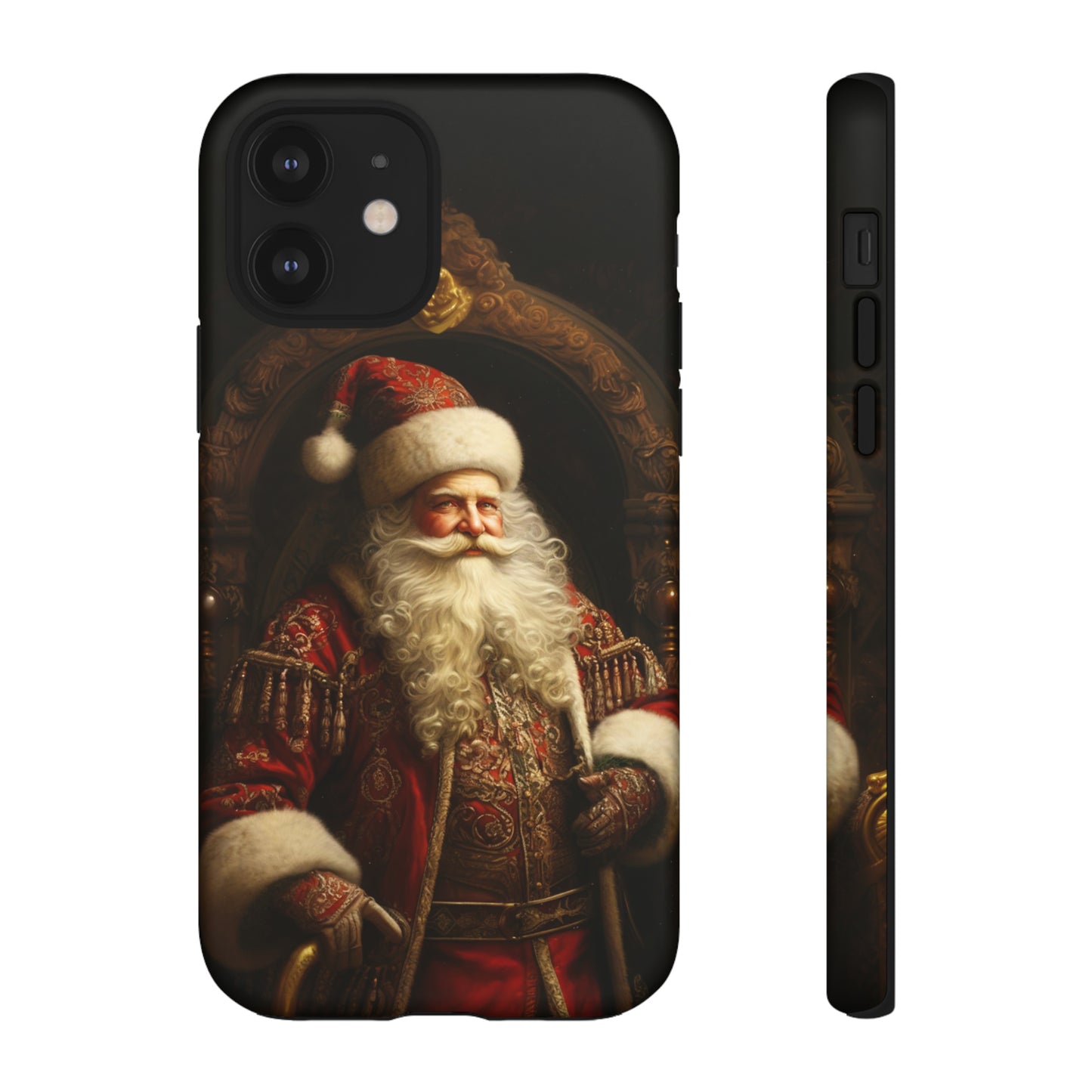 Victorian Santa Claus Tough Christmas Phone Case iPhone Samsung Galaxy Google Pixel Victorian Christmas Cell Phone Cases