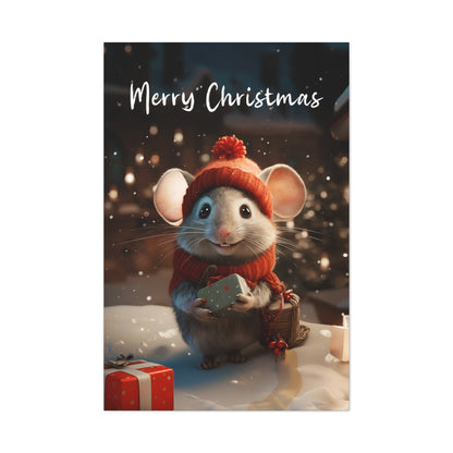 Christmas mouse wall decor