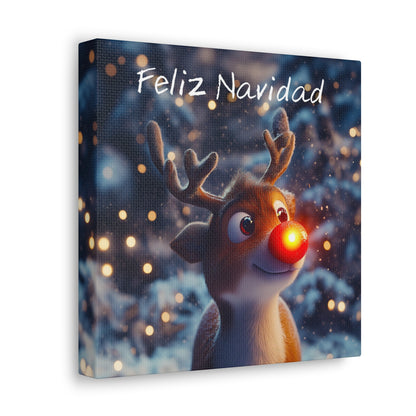 reindeer feliz navidad wall art prints unique gift idea