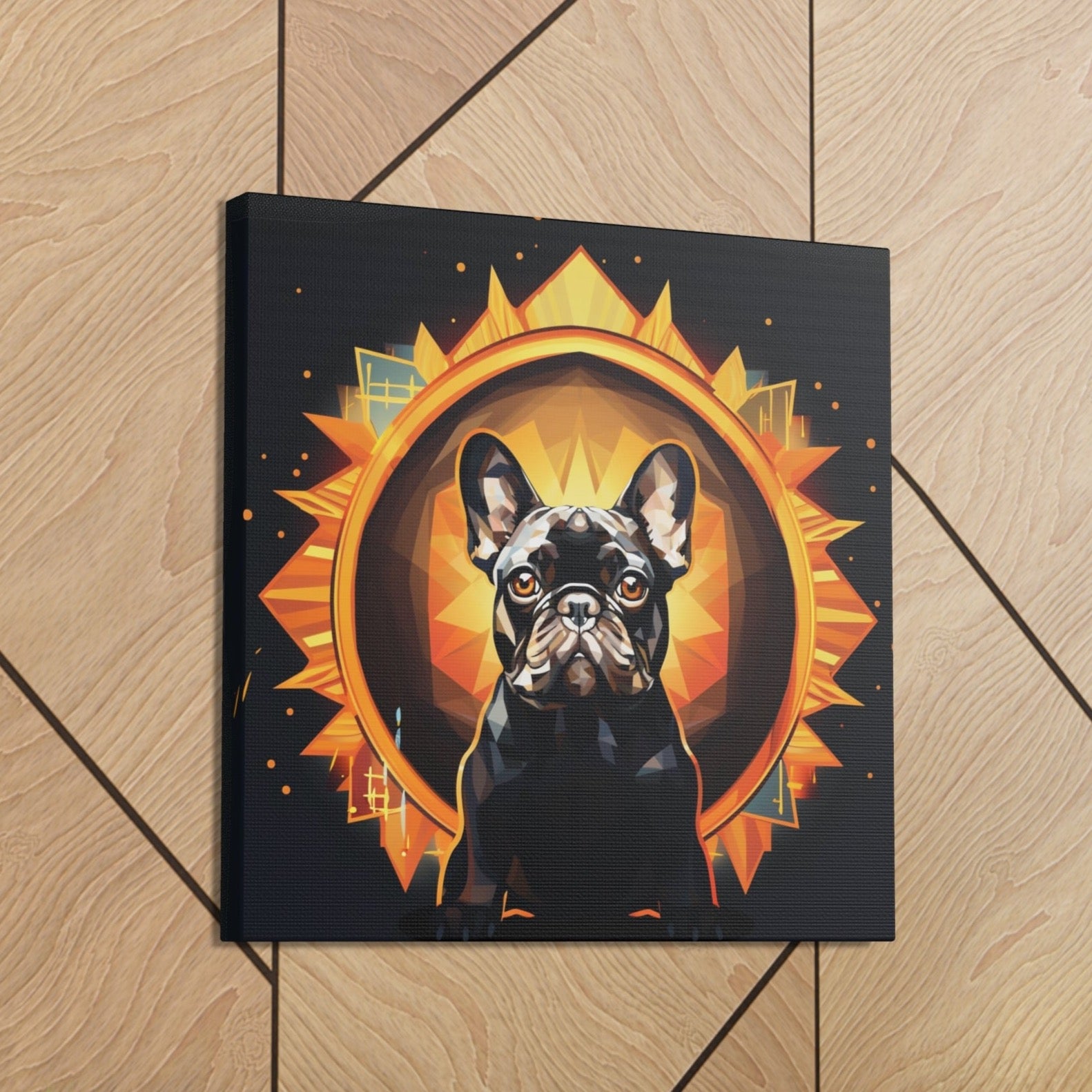 bulldog canvas art print