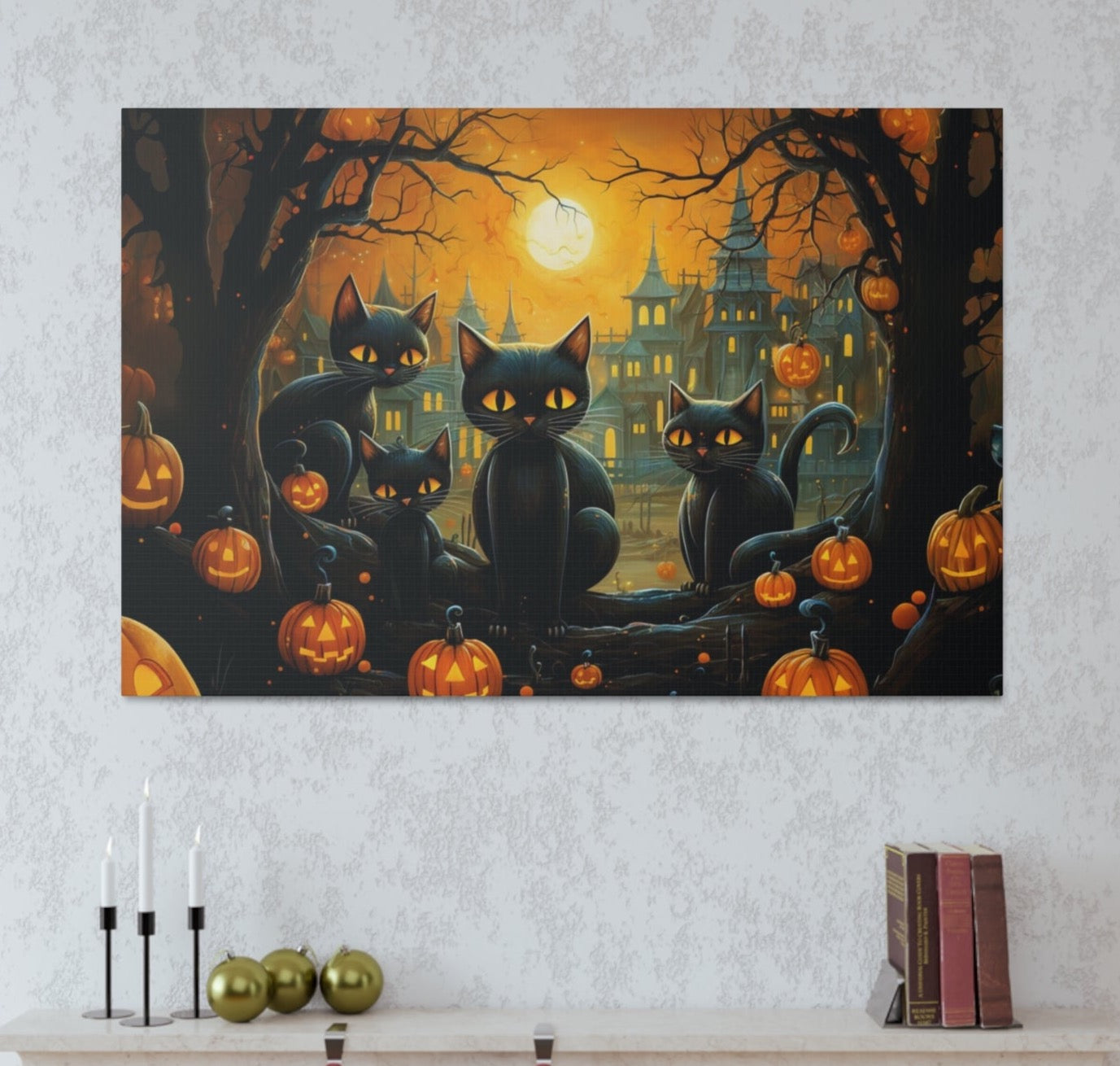 Halloween cute cartoon black cat gift
