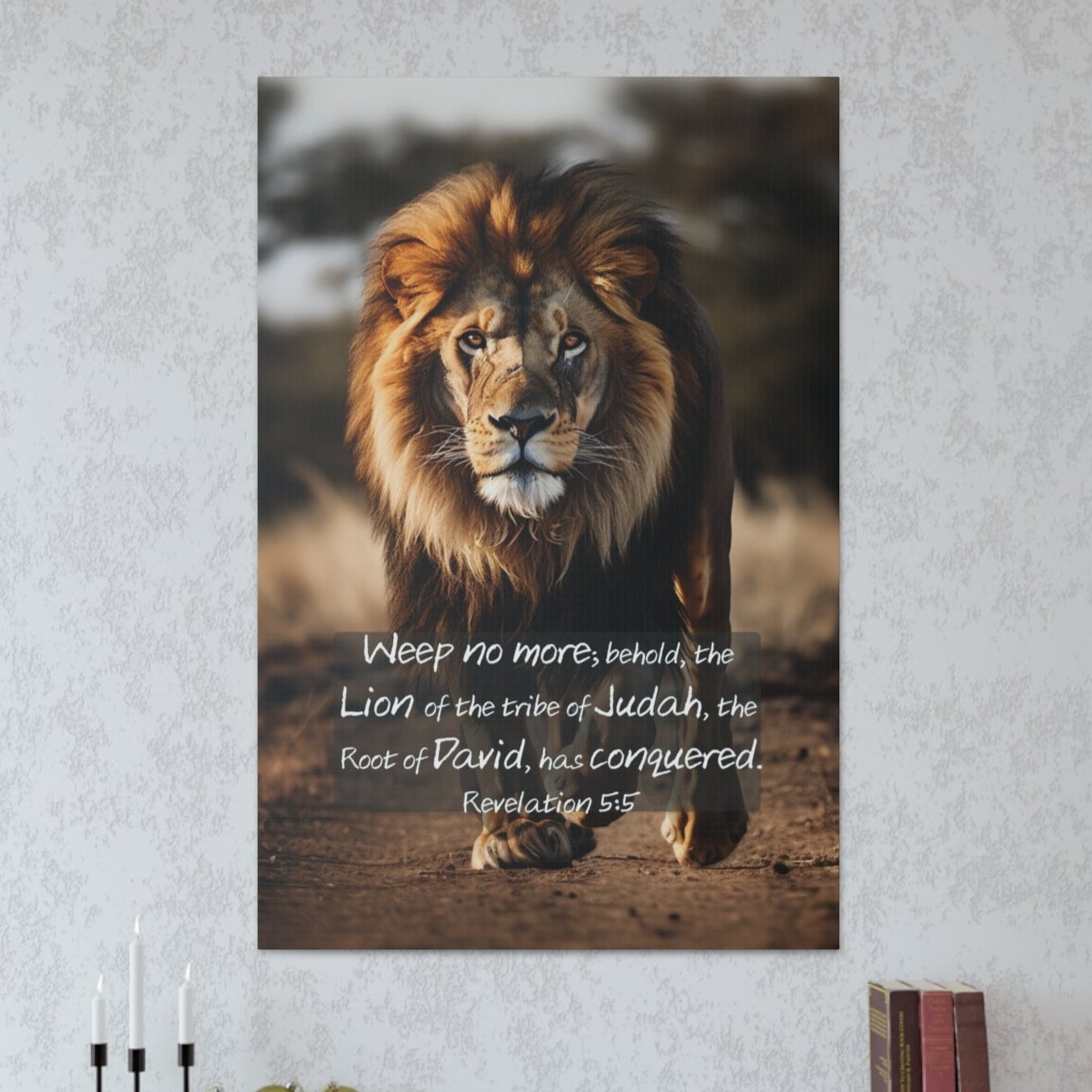 Lion of Judah canvas print christian gift ideas