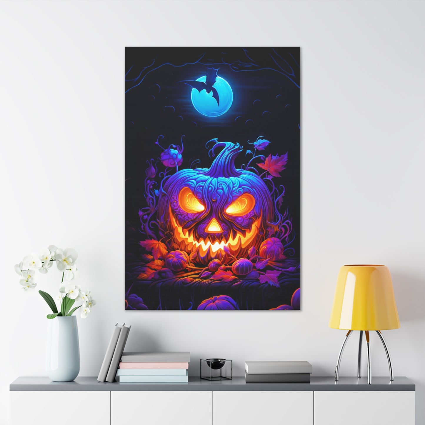 Halloween art print jack-o-lantern