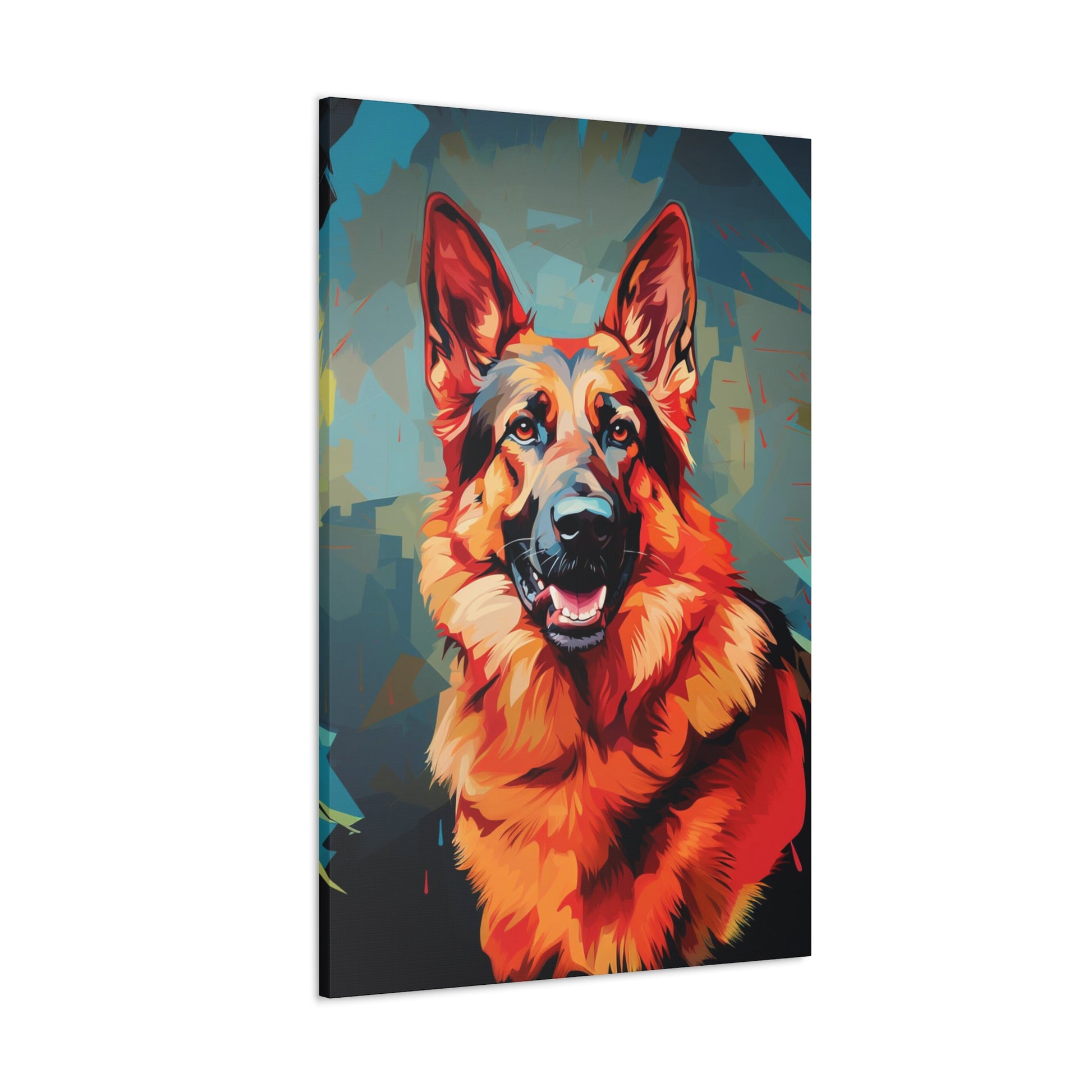 German Shepherd modern art canvas art print