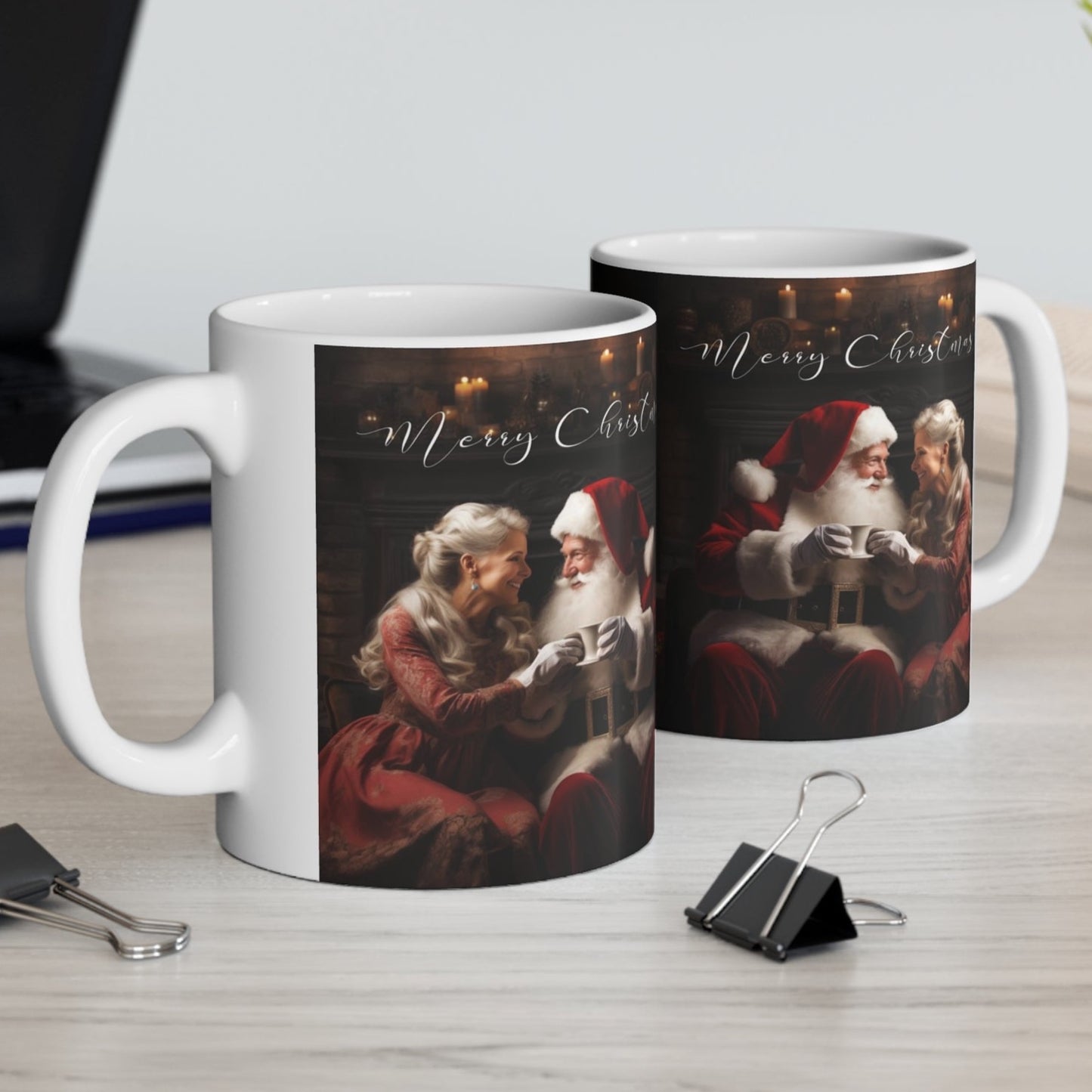 Mr. and Mrs. Claus Christmas Coffee Mug Christmas Santa Claus Coffee Mugs